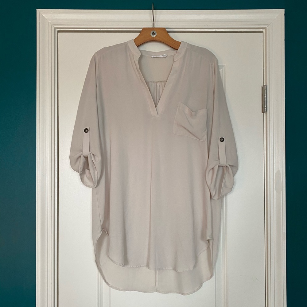 Lush Roll Tab Sleeve Tunic